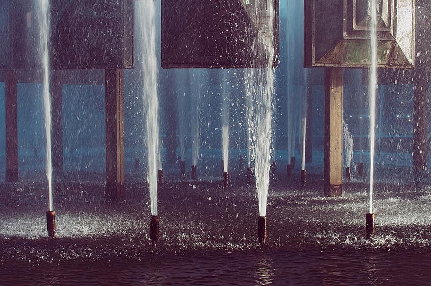 фонтан, вода, воден фонтан