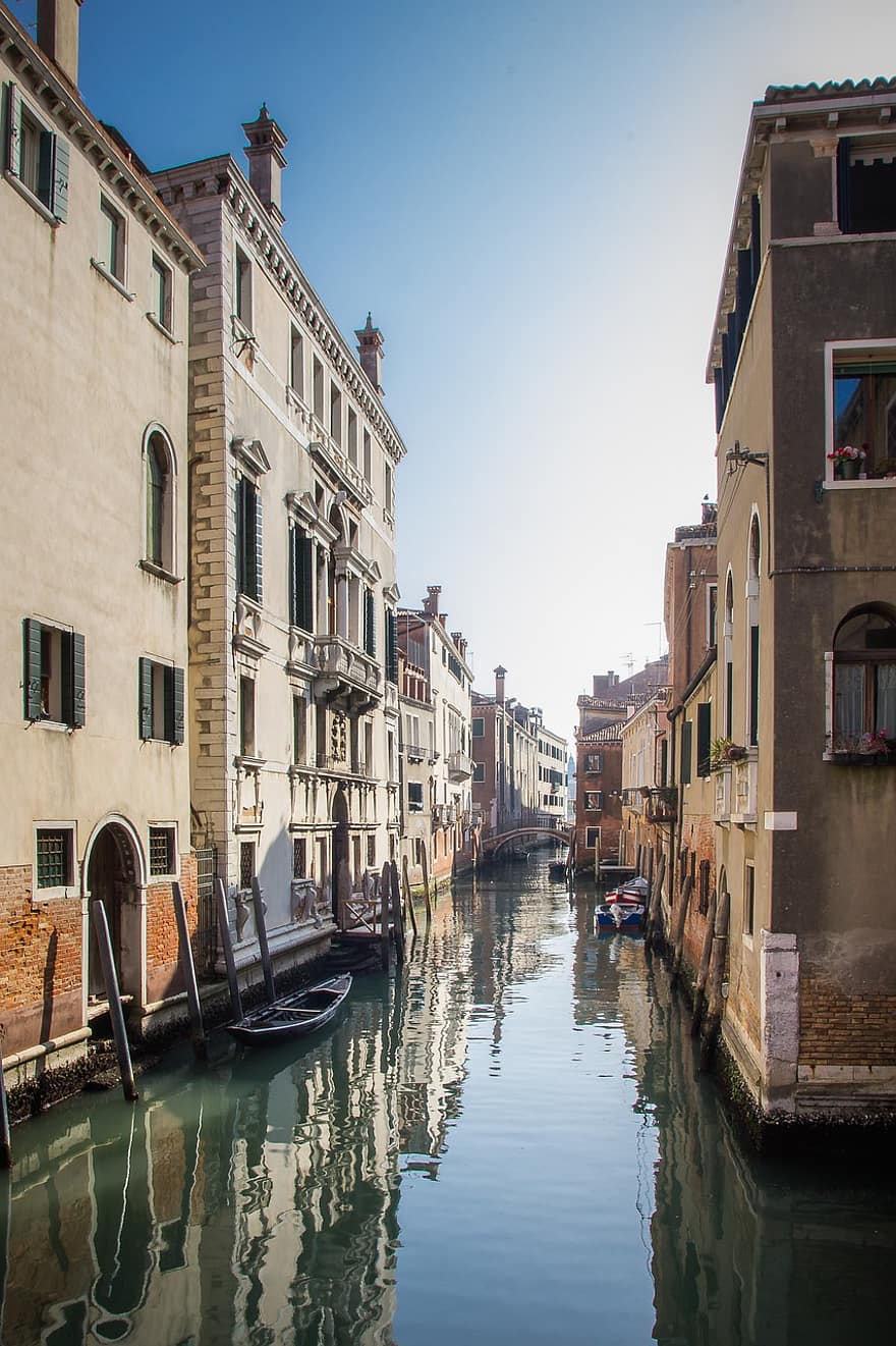 by, kanal, rejse, turisme, Europa, Venedig, stadt, italien, Stadtreise, arkitektur, Stadtfoto
