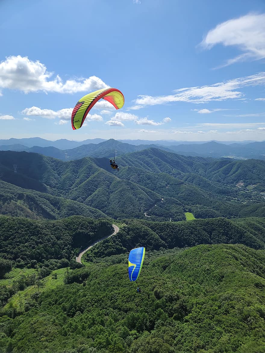 paragliding, przygoda, Natura, rekreacja, dom, samolot, spadochron, Davincigliders