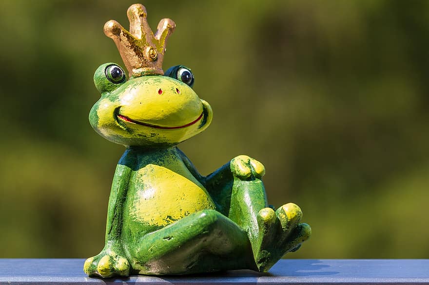 Frog, Figure, Frog Prince, Fairy Tales, Sweet, Green, Funny, Fun, Cute, Decoration, Fairy Tale Prince