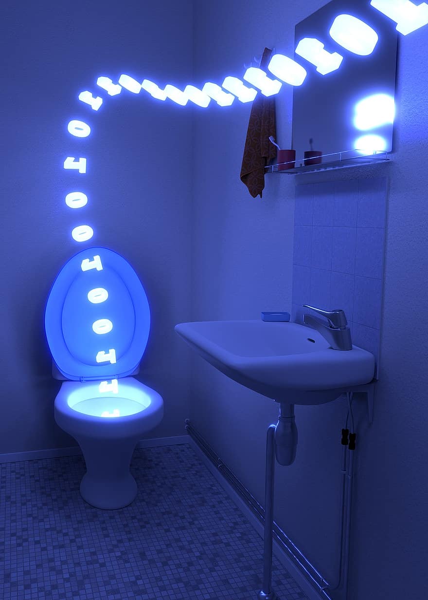 बिटस्ट्रीम, शौचालय, नंबर, प्रकाशित, चमक, प्रकाश से युक्त, बिट्स, बाइनरी अनुक्रम, बाइनरी कोड, बायनरी, अंक