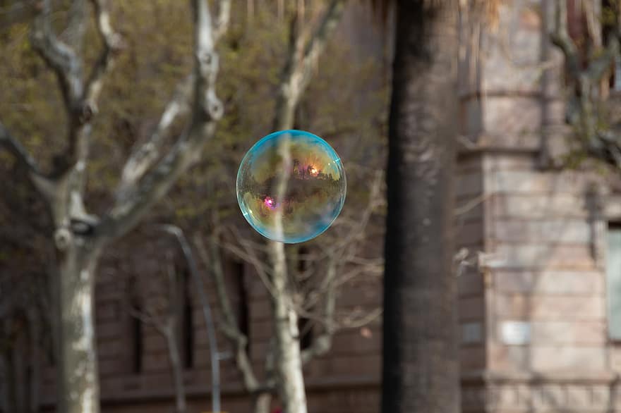 Soap Bubble, Childhood, Iridescent, Outdoors