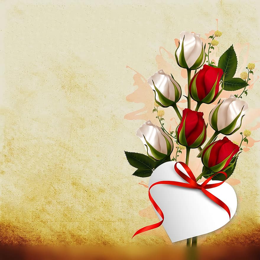 букет троянд, скрапбукінг, з повагою, день матері, Дата народження, фон, копіювати простір, кохання, прихильність, канцтовари, фони