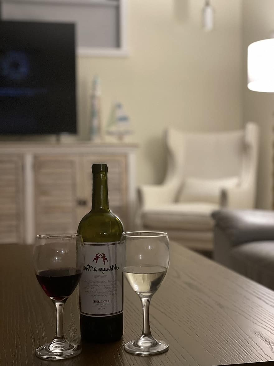 Wine, Wine Glasses, Home