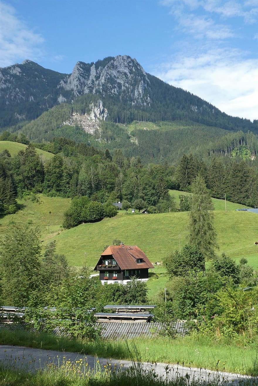 Αυστρία, kaiserau, θέρετρο σκι