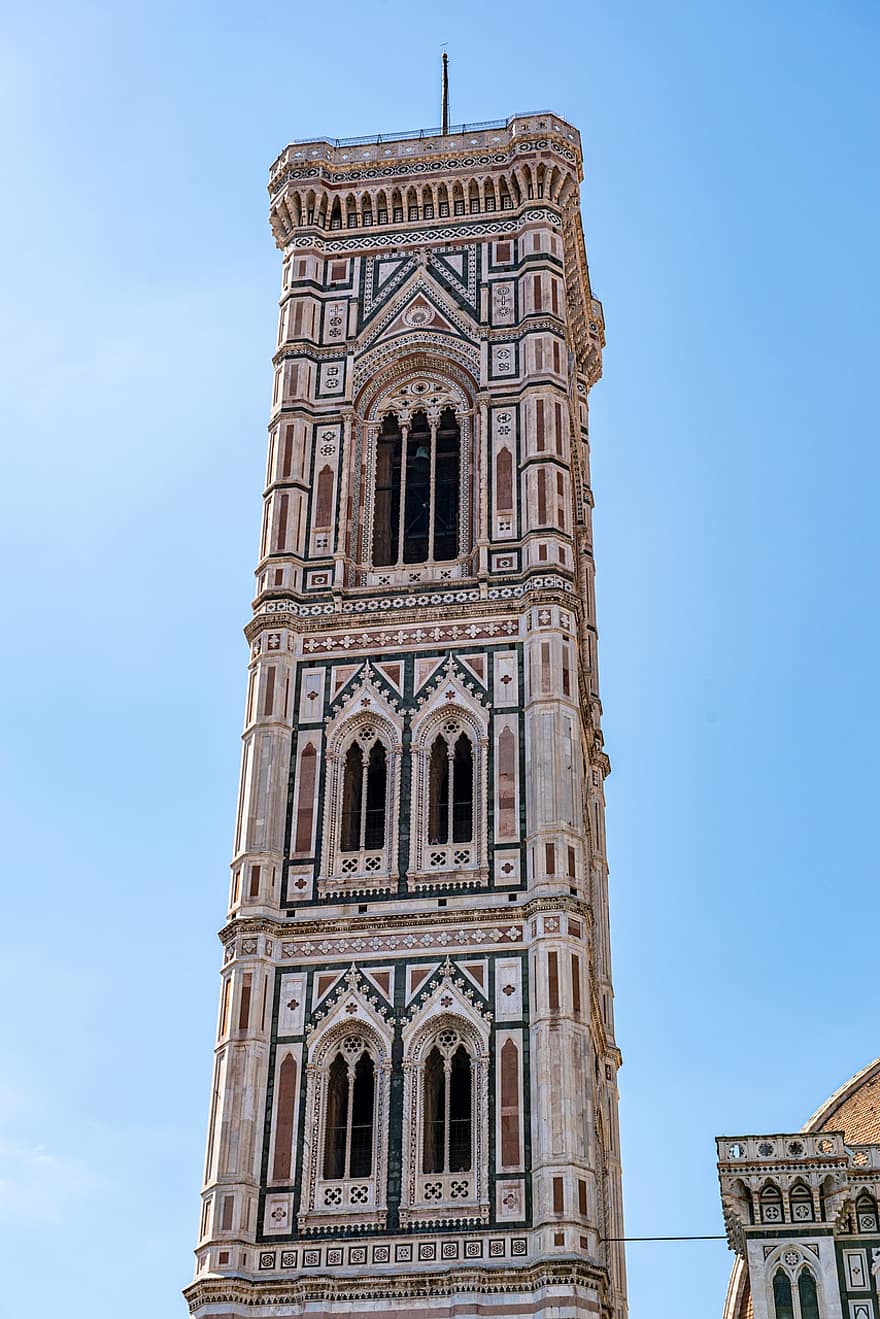 katedra, kościół, budynek, Florencja, Włochy, Kościół zewnętrzny, wieża, wieża kościoła, architektura, Toskanii, znane miejsce