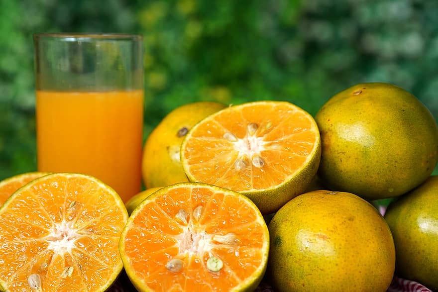 apelsiner, frukt, apelsinjuice, citrusfrukter, juice