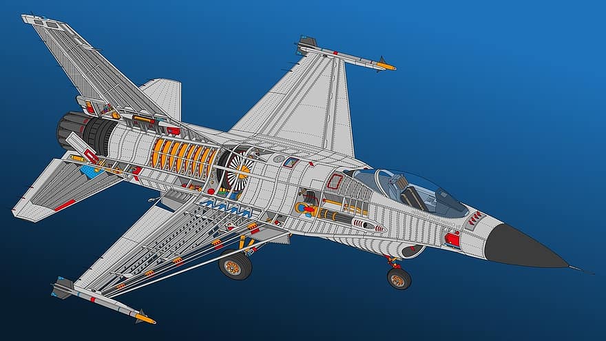 F 16, militar, aeronave, aviación, velocidad, avión, guerra, OTAN, supersónico, volar, chorro