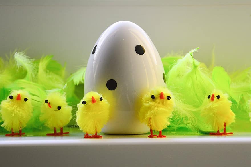 Великден, Великденско яйце, Великденска украса, великденски тапети, пружина, Пухкави пилета, празненство, Честит Великден, празник, жълт, сладък
