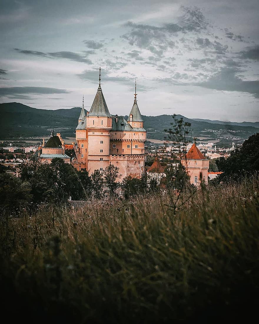 slott, fästning, torn, arkitektur, slovakia