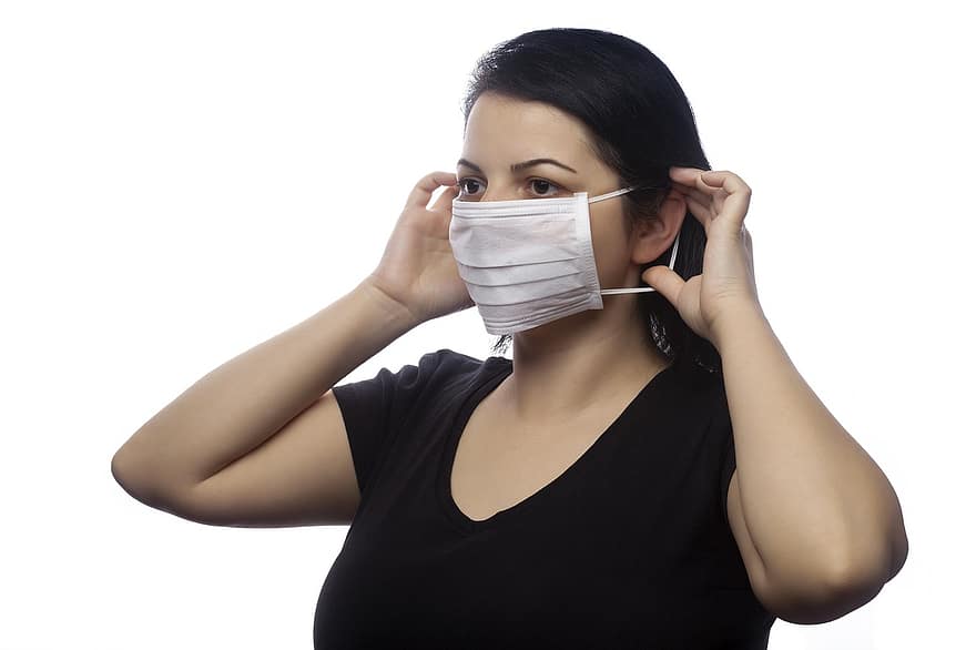 महिला, मुखौटा, चिकित्सा मास्क, मास्क पहने हुए, चित्र, चेहरे के लिए मास्क, कोविड, कोविड -19, महामारी, रोग, सर्वव्यापी महामारी