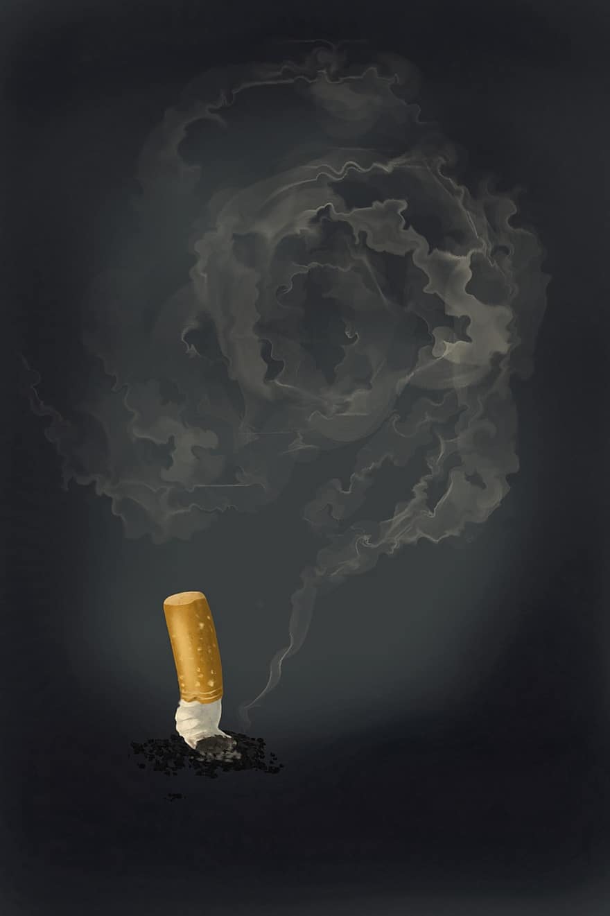 сигарета, курение, плохая привычка, привычка, табак, дым