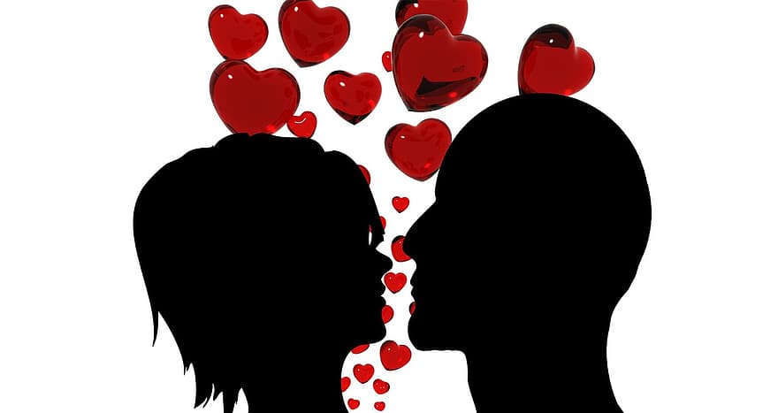serce, miłość, szczęście, mężczyzna, kobieta, para, związek, kartka z życzeniami, Walentynki, romans, romantyk
