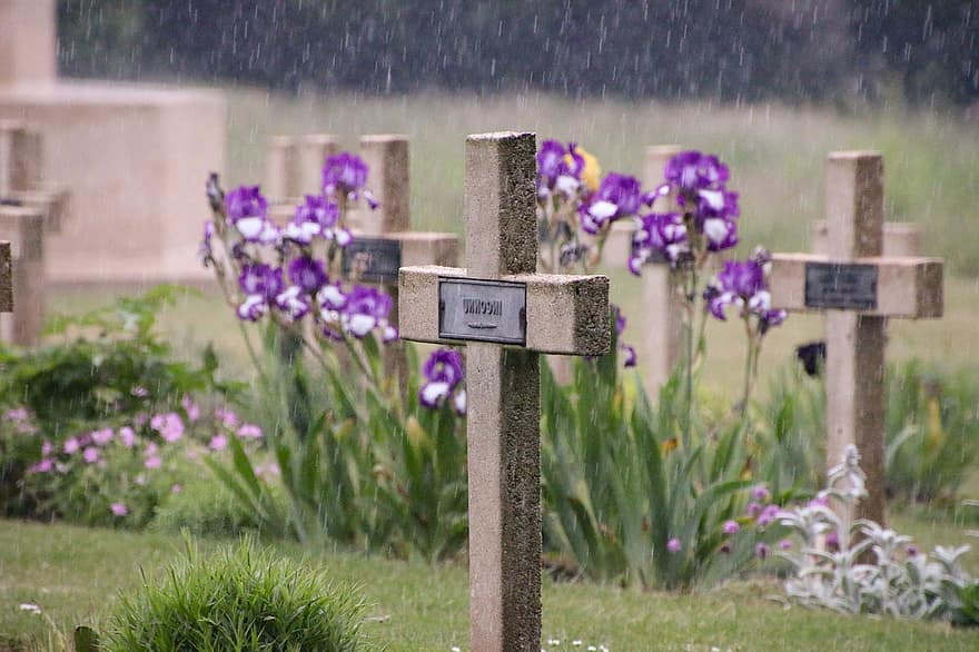 sotilaallinen hautausmaa, muistomerkki, hauta, ensimmäinen maailmansota, hautakivi, hautausmaa, Somme, Ranska, WW1, brittiläinen, sotilaat