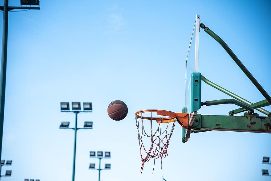 Basketball, míč, síť, sport, praxe, aktivní, cvičení