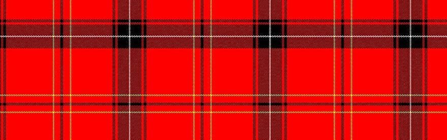 bandera, encabezamiento, tartán, escocés, trenza