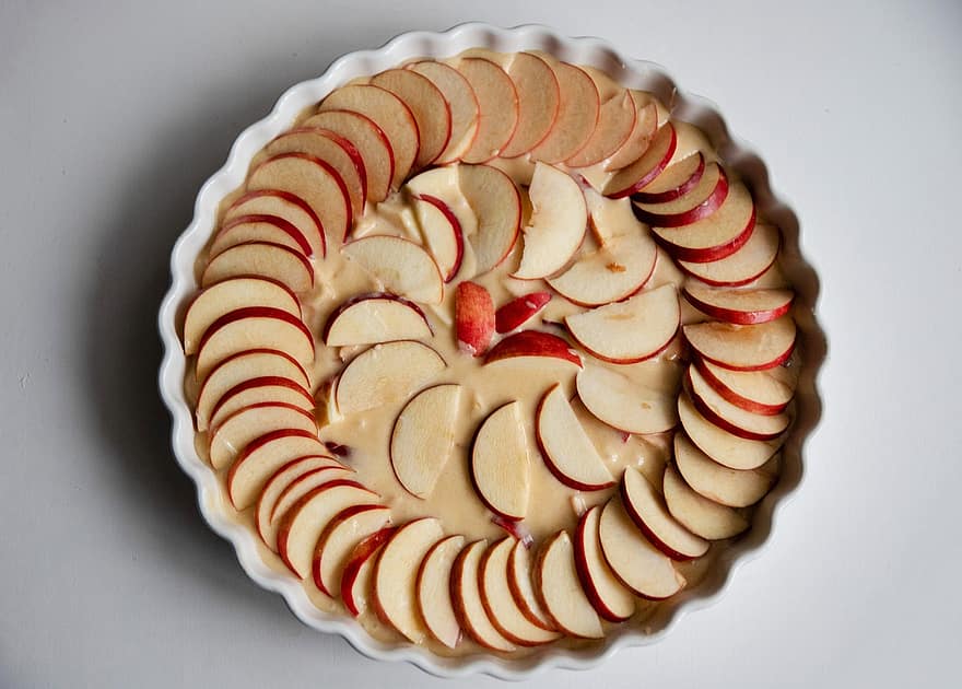 dessert, pie, æble, smag