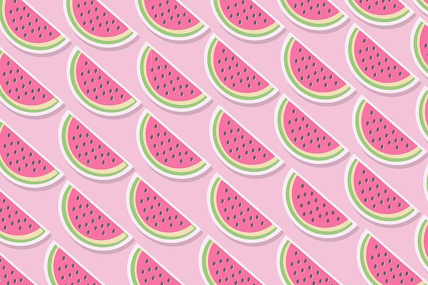 meloner, mønster, mad, frugter, melon, baggrund, tropisk, sommer, gentagelse, lyserød, smuk