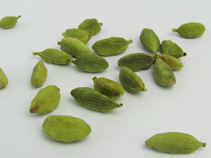 Cardamom, Spices, Ingredient, Seasoning, close-up, green color, leaf, food, freshness, plant, organic