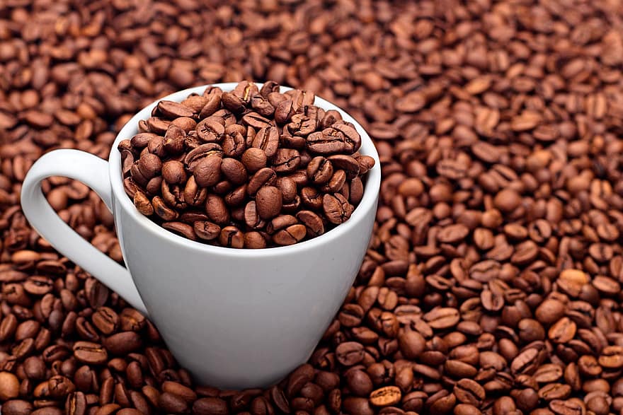 कॉफ़ी, कैफीन, कॉफ़ी के बीज, क्लोज़ अप, सेम, पीना, ताज़गी, पृष्ठभूमि, खाना, बीज, पेटू
