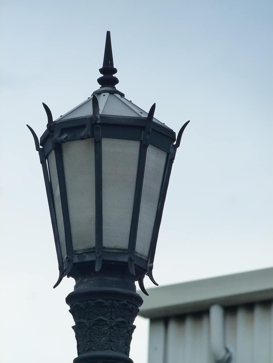 lampă, stradă, ușoară, stâlp de felinar, post, felinar, pol, decorativ, decor