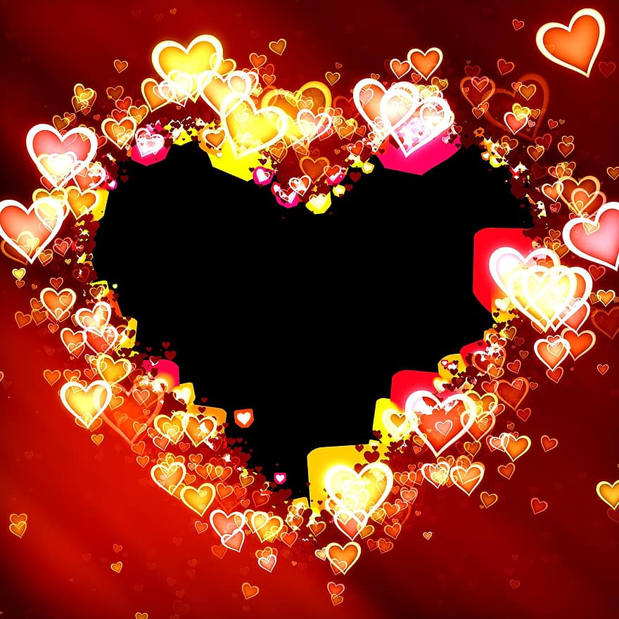 hjärta, ram, bild ram, design, kärlek, dekoration, gräns, tappning ram, valentine, alla hjärtans dag, Alla hjärtans dag