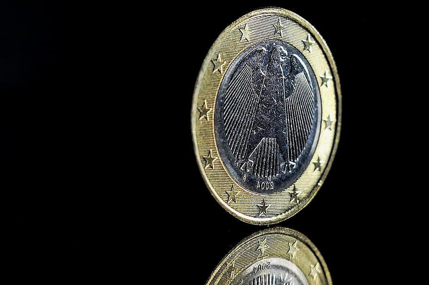 euro, koin, uang, mata uang, kas, keuangan