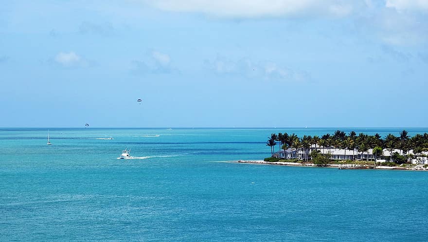 Florida Keys, Island, Sea, Beach, Ocean, Tropical, Coast, Boats, Travel, Paradise, Water
