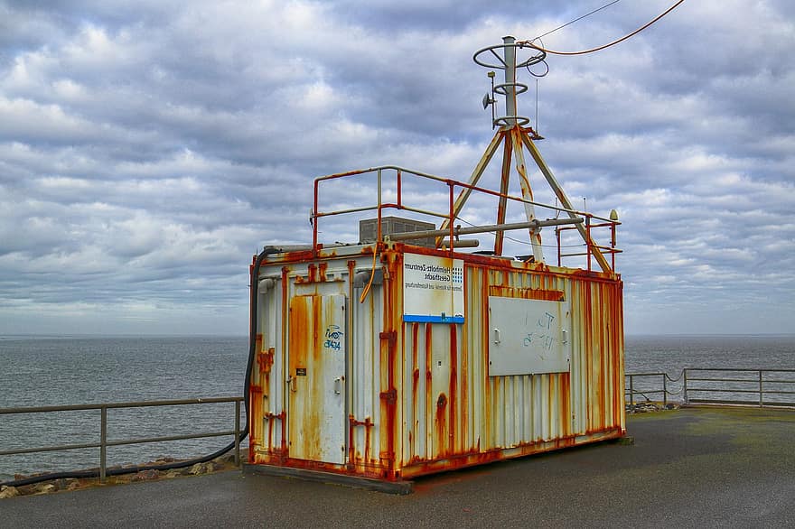 container de mare, rugini, mare, laborator, Marea Nordului