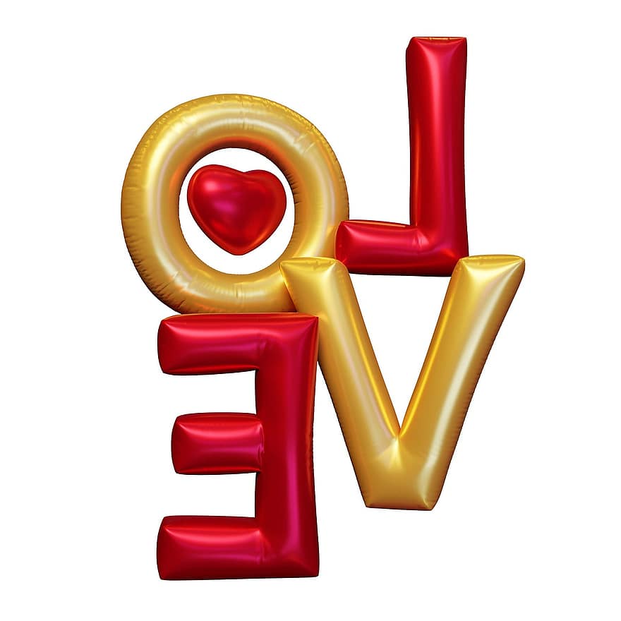 amor, corazón, enamorado, diseño, fondo, vacaciones, romántico, tipografía, globo, celebracion, romance