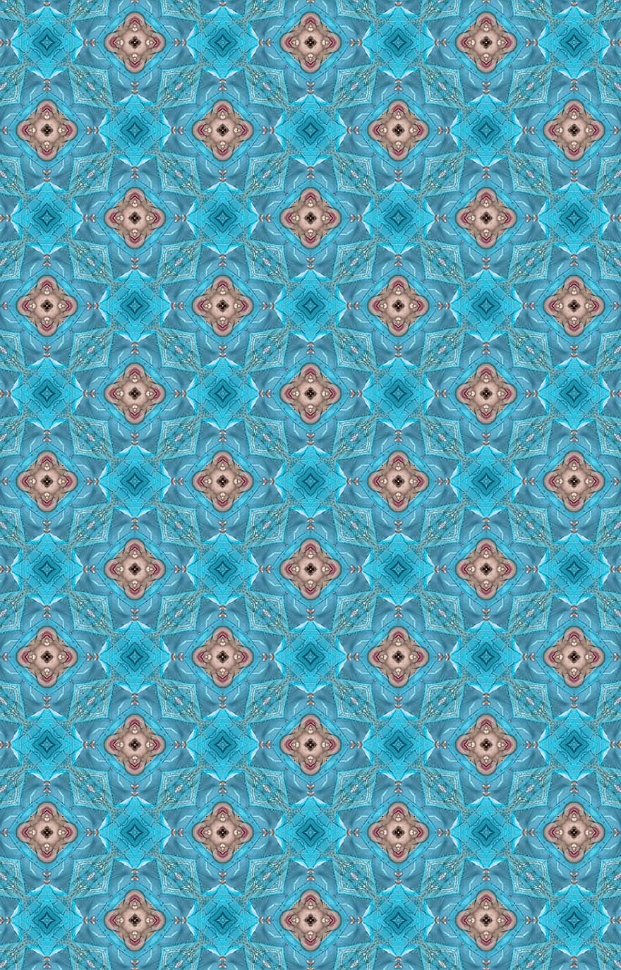 blå baggrund, blomstermønster, fliser mønster, floral baggrund, vintage mønster, tapet, mønster, design, baggrund, abstrakt, sømløs