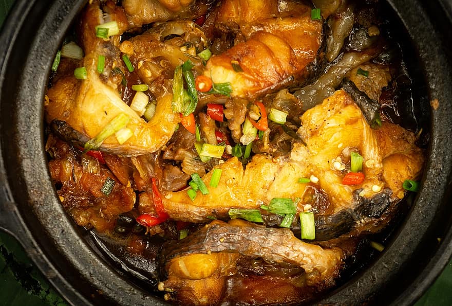 риба, чиния, храна, кухня, месо, брашно, Морска храна, здрав, хранене, много вкусен, виетнамски