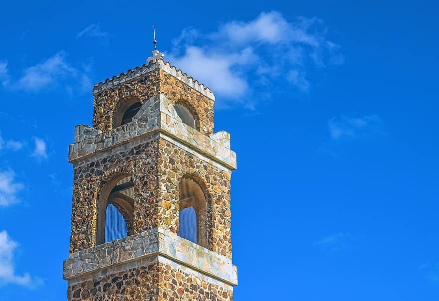 Кипър, църква, mosfiloti, камбанария, построен е камък, религия, архитектура, култури, известното място, история, християнство