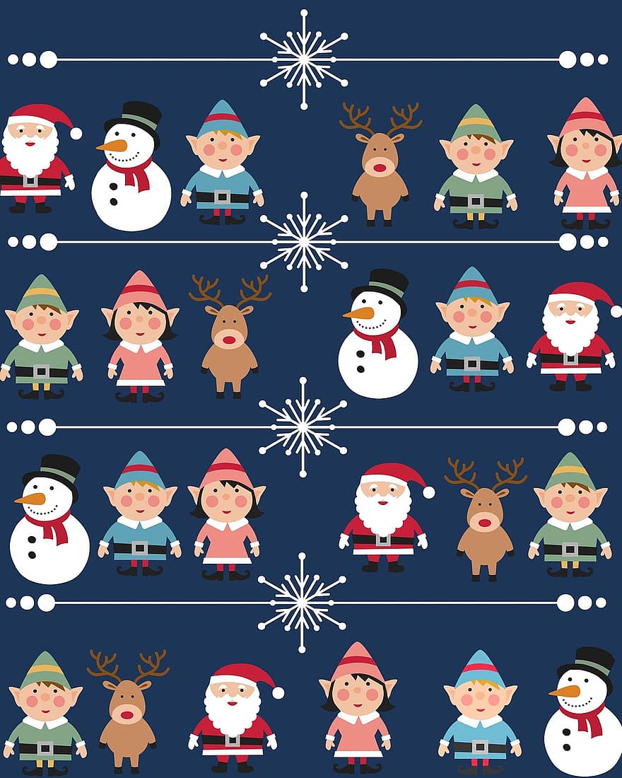 Natal, Papai Noel, santa, veado, decoração, traje, Estrela, enfeite, tradição, Carol, celebração