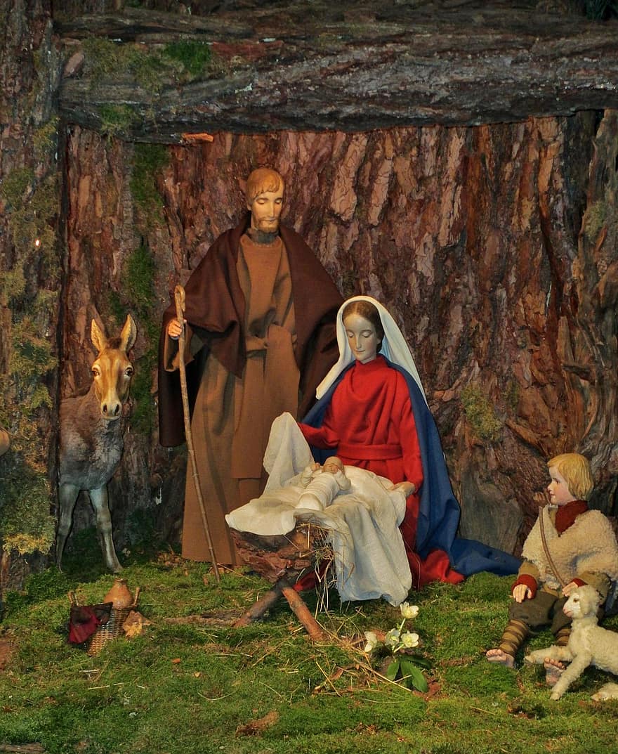 Sainte famille, Nativité, Bethléem, Marie, joseph, Jésus, Christ, bébé, enfant, naissance, berger