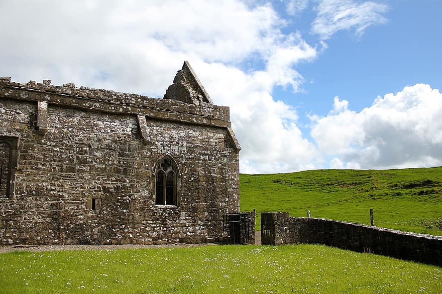 ruiner, slott, irland, landskap