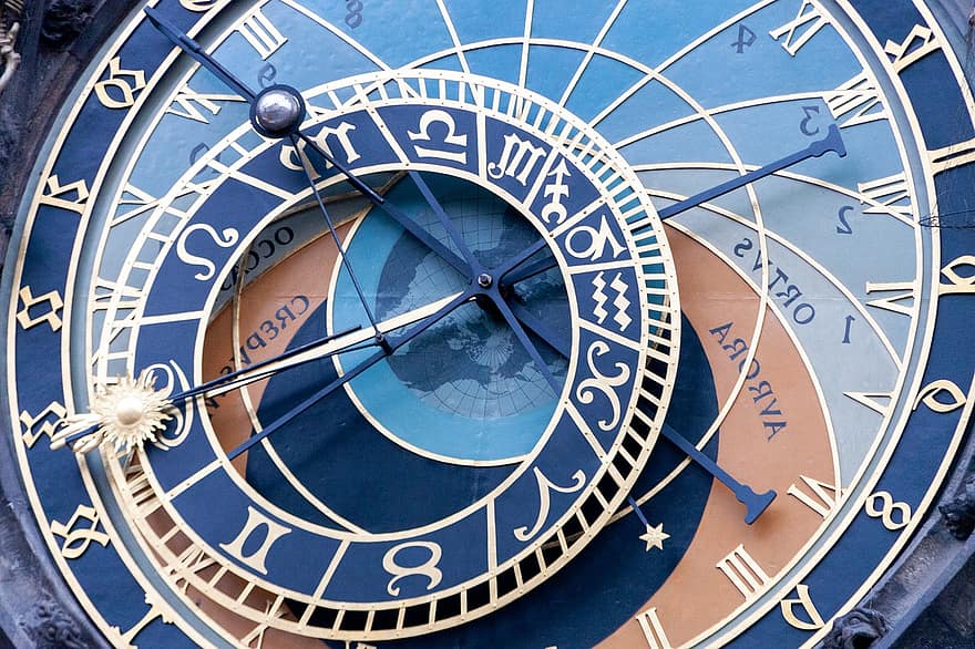 laikrodis, laikas, architektūra, astronomija, Europa, Prahoje, žinoma vieta, Iš arti, istorija, senas, simbolis