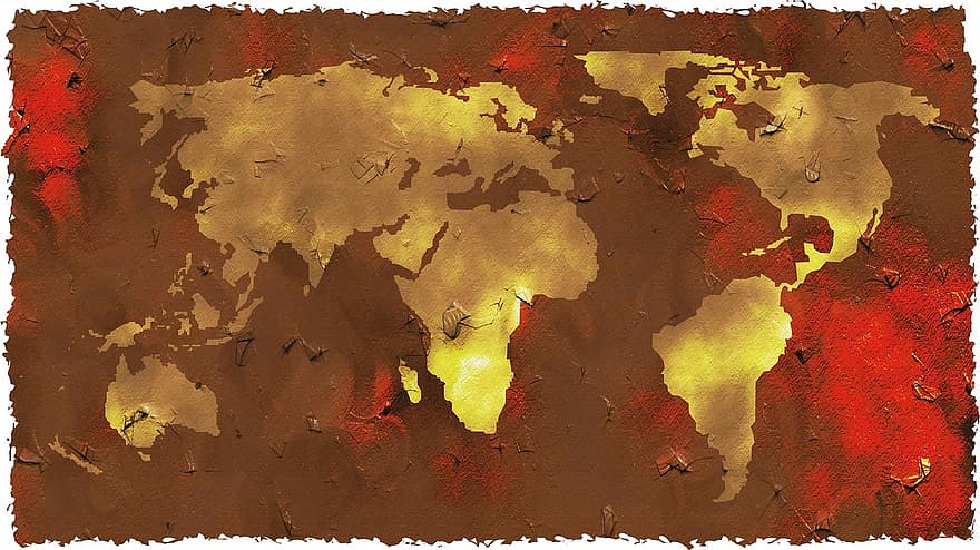 harita, Atlas, ülkeler, ülke, kıtalar, coğrafya, haritacılık, Dünya haritası, Dünya, grunge, Grunge Haritası