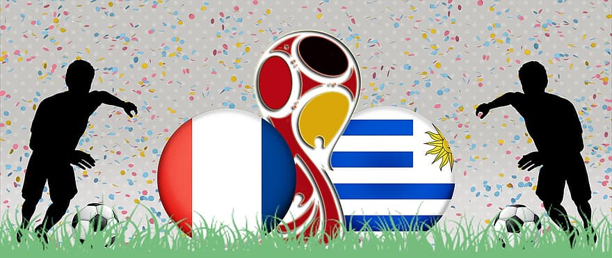 Четири Tele Lfinale, световно първенство 2018, Уругвай, Франция