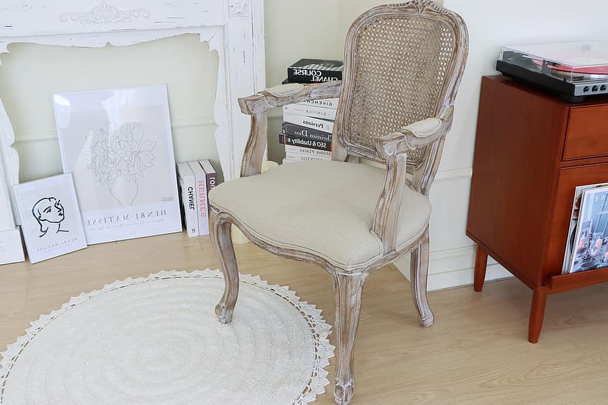 Chair, Interior Design, Seat, Furniture, Indoors, Bedroom, domestic room, wood, flooring, home interior, table