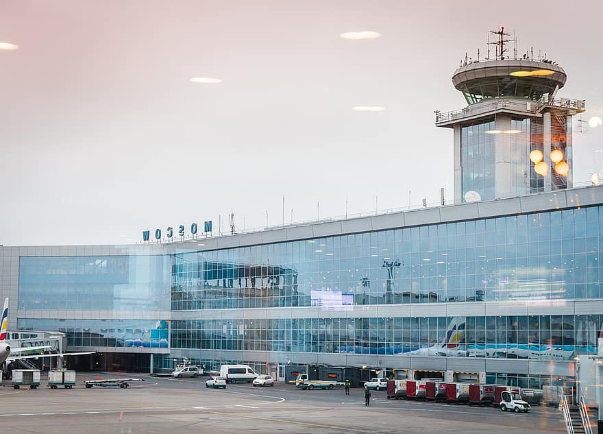 luchthaven, Luchthaven Moskou, architectuur, gebouw, Domodedovo, Luchthaven Domodedovo Moskou, Moskou, Rusland