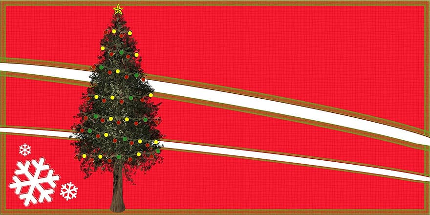 joyeux Noël, Noël, Sapin de Noël, carte, joyeux, vacances, hiver, décoration, fête, salutation, neige