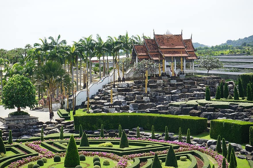 giardino, Pattaya, Villaggio Nongnok, turismo