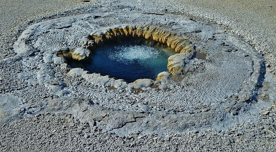 geyser, yellowstone np, Wyoming, Stati Uniti d'America, natura, natura selvaggia, panoramico, viaggio