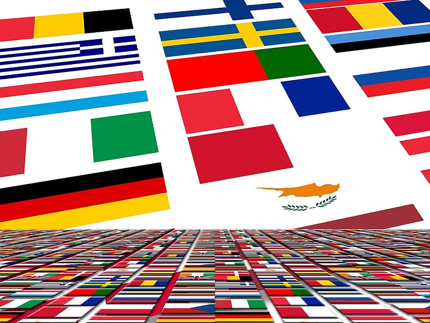 Evropa, vlajka, modrý, evropský, rozvoj, očekávání, eu, euro, Učit se, problém, obtížnost