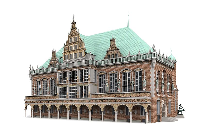 Bremen, kaupungintalo, kupoli, arkkitehtuuri, rakennus, kirkko, mielenkiintoisia paikkoja, historiallisesti, matkailukohde