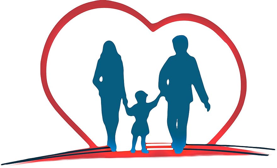Family, Health, Heart, Human, Group, Personal, Silhouettes, Healthcare, Community, Health System, Care