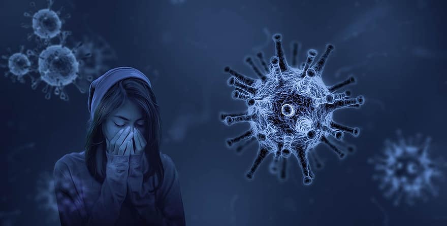 kız, hasta, virüs, koronavirüs, enfekte, enfeksiyon, kovid-19, grip, hastalık, Kadın, genç kadın