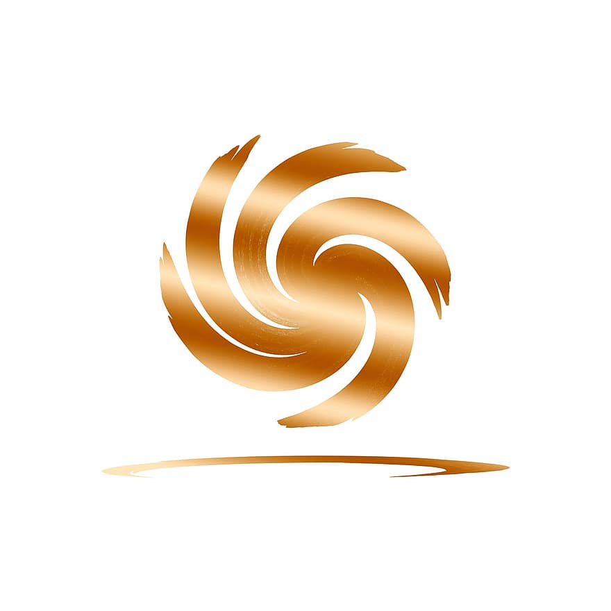 Strudel, Linien, runden, dynamisch, Element, Logo, Logo-Element