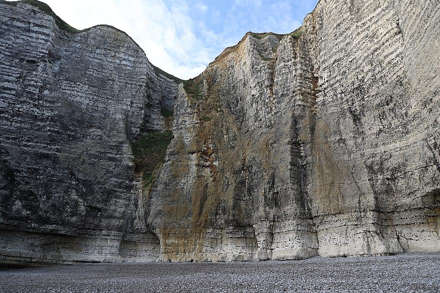 Cliff, Beach, Rocks, Pebbles, Ridge, Coast, Nature, Normandy, Etretat, rock, landscape